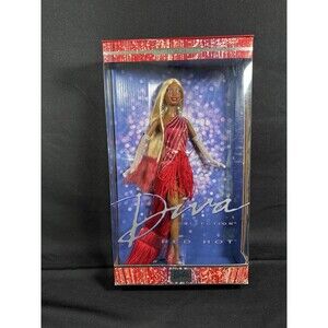 Barbie RED HOT Doll Diva Collection African American 2002 Mattel #56708